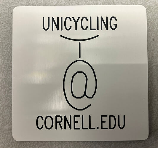 Unicycle club badge