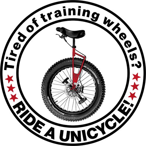 Ride a unicycle v04 red