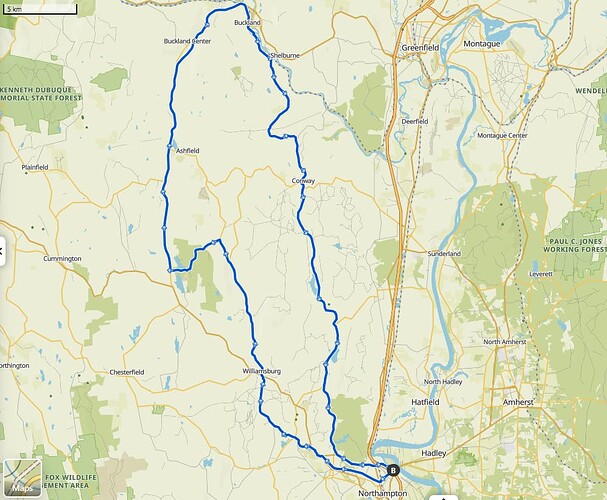 map of ride