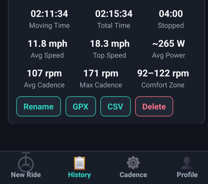 ride history 5